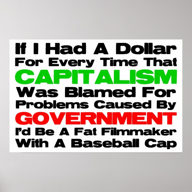 Fat Filmmaker With A Baseball Cap Poster (Front)