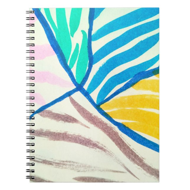 Fat, fluffy cats are lying on their backs. Cute co Notebook (Front)
