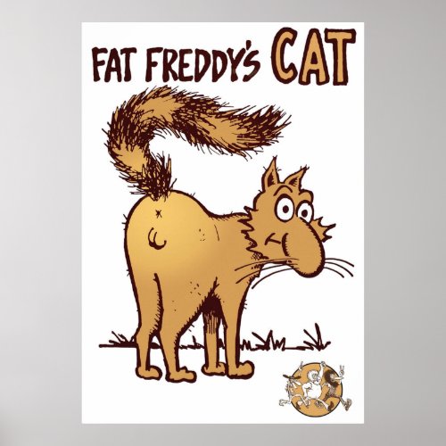 Fat Freddys Cat Fabulous Furry Freak Brothers Shir Poster
