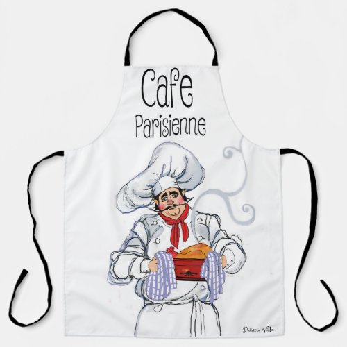 Fat French Chef Cafe Parisienne Gourmet Apron