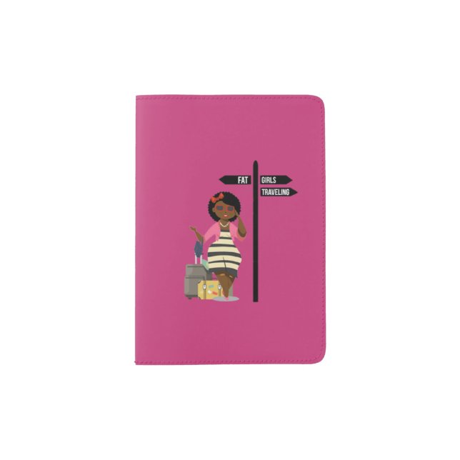Fat Girls Traveling  Passport Cover (Front)