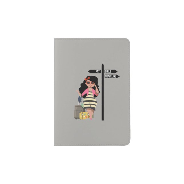 Fat Girls Traveling  Passport Cover (Front)