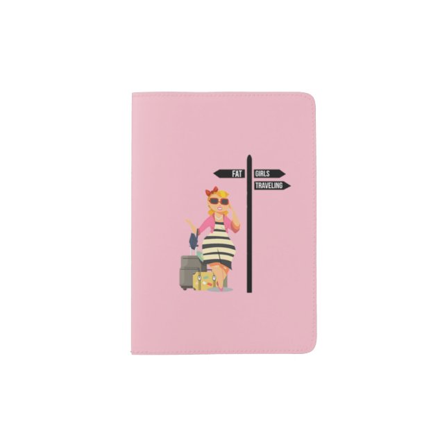 Fat Girls Traveling  Passport Cover (Front)