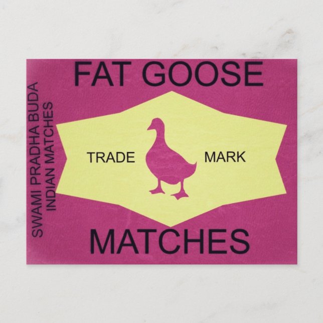 FAT GOOSE POSTCARD (Front)