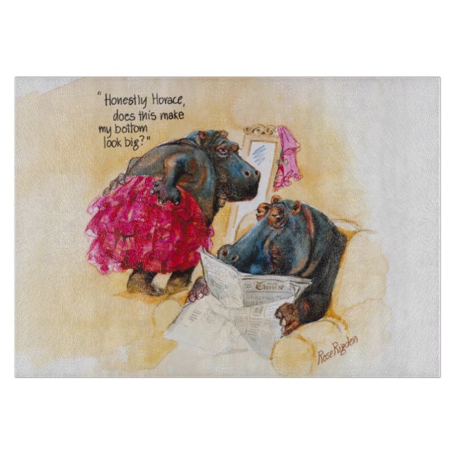 Fat hippo cutting board (Front)