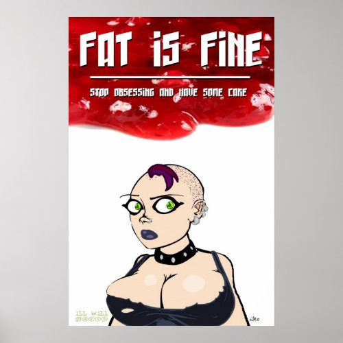 Fat Is Fine  Germaine Poster