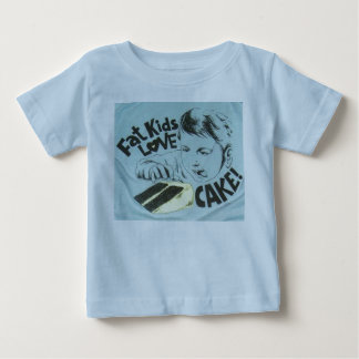 Fat Kids Love Cake Baby T-Shirt