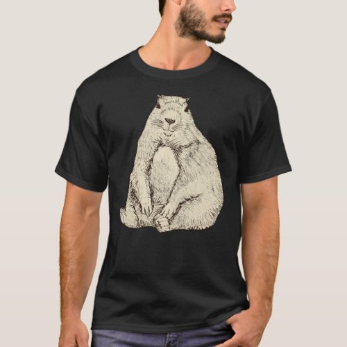 Fat Little Groundhog  T_Shirt