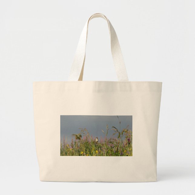 Fat little Hummingbird Large Tote Bag (Front)