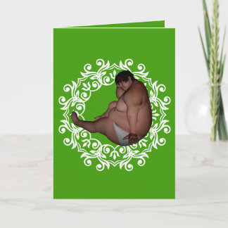 Fat Man | Big Fat Christmas! Weird Greeting Card