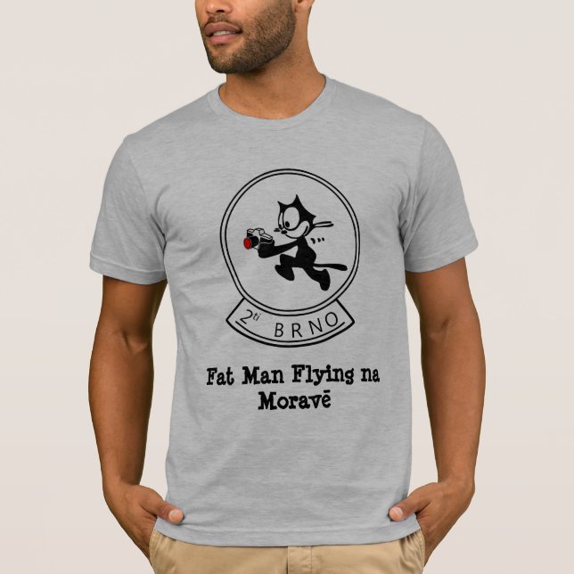 Fat Man Flying na Morave T-Shirt (Front)