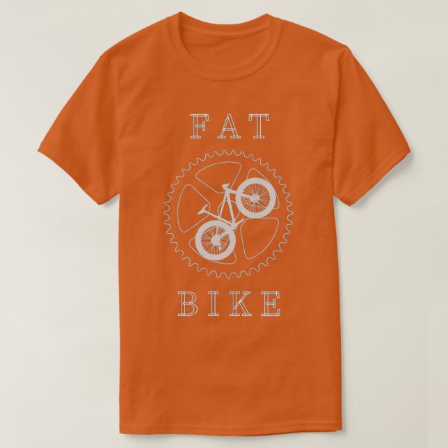 Fat Mountain Bike Bicycle MTB Cyclist Gift  T-Shirt (Design Front)