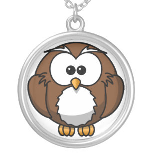 Fat Owl Cartoon Necklace
