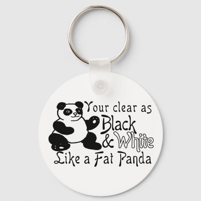 Fat Panda Keychain (Front)