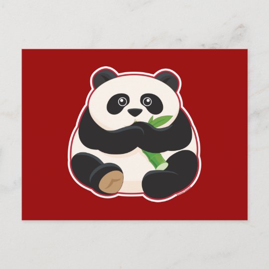 Fat Panda Postcard | Zazzle.com