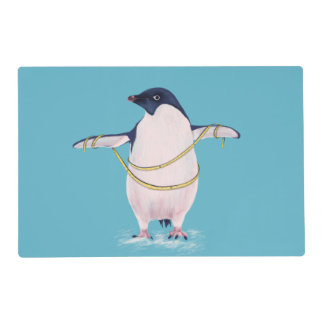 Fat Penguin On Diet Funny Placemat