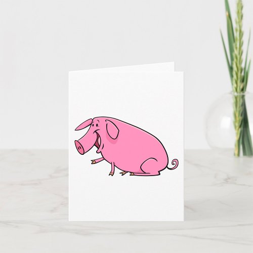 Fat Pink Pig Card
