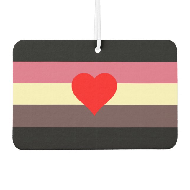 Fat Pride Flag Air Freshener (Front)