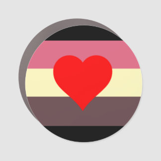 Fat Pride Flag Car Magnet