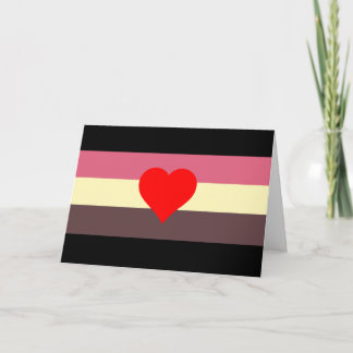 Fat Pride Flag Holiday Card