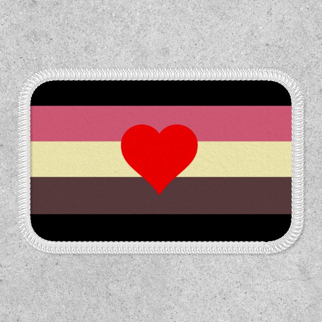 Fat Pride Flag Patch (Front)