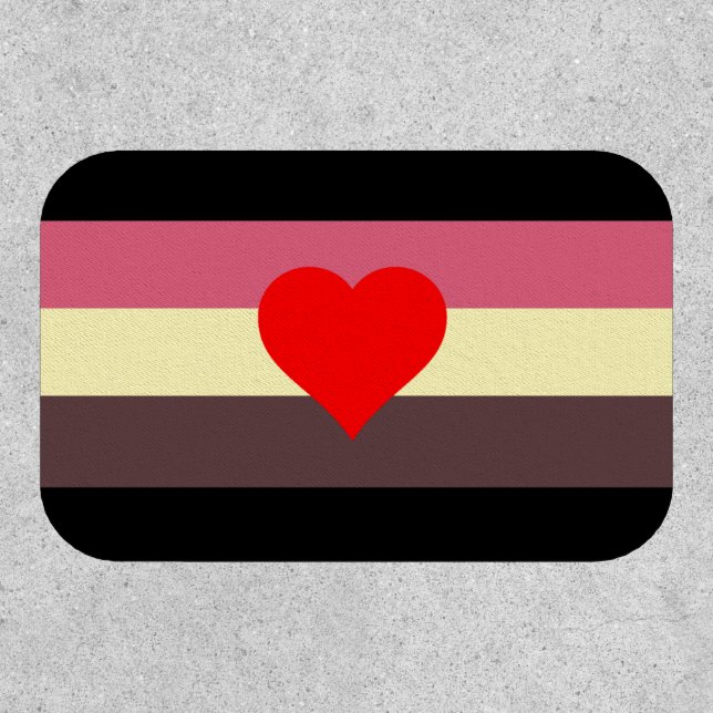 Fat Pride Flag Patch (Front)