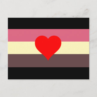 Fat Pride Flag Postcard