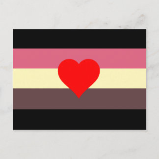 Fat Pride Flag Postcard