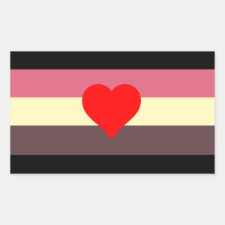 Fat Pride Flag Rectangular Sticker