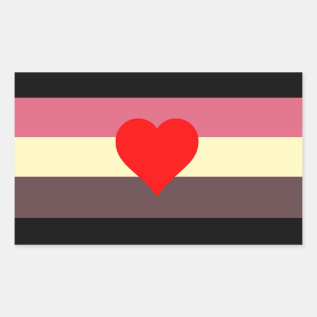 Fat Pride Flag Rectangular Sticker (Front)