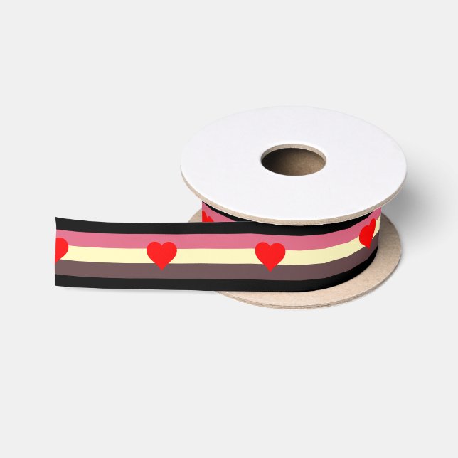 Fat Pride Flag Satin Ribbon (Spool)