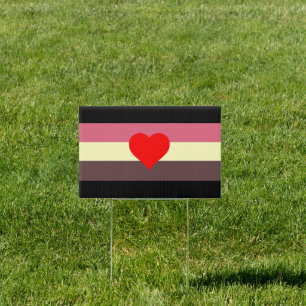 Fat Pride Flag Sign