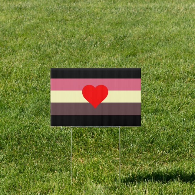 Fat Pride Flag Sign (Insitu)