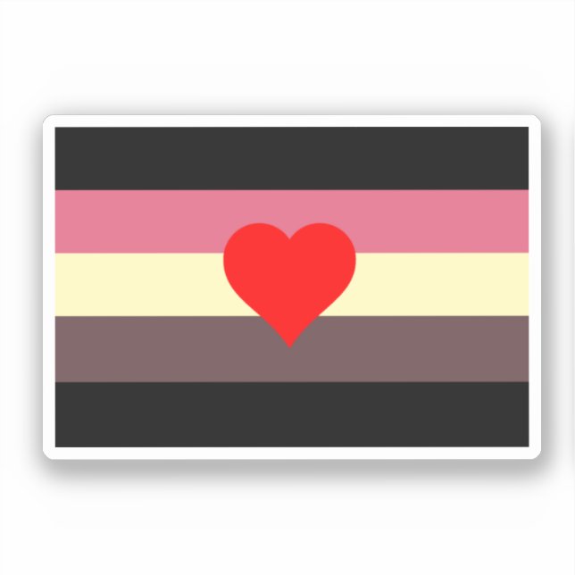 Fat Pride Flag Sticker (Front)