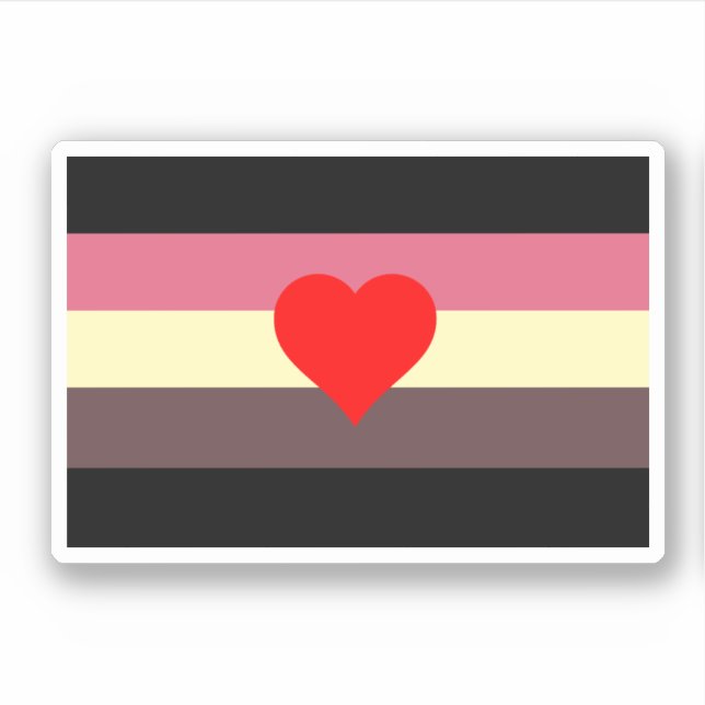 Fat Pride Flag Sticker (Front)