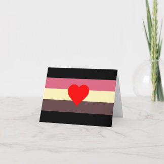 Fat Pride Flag Thank You Card