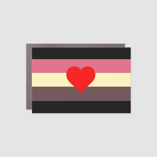 Fat Pride House Flag Car Magnet (Front)