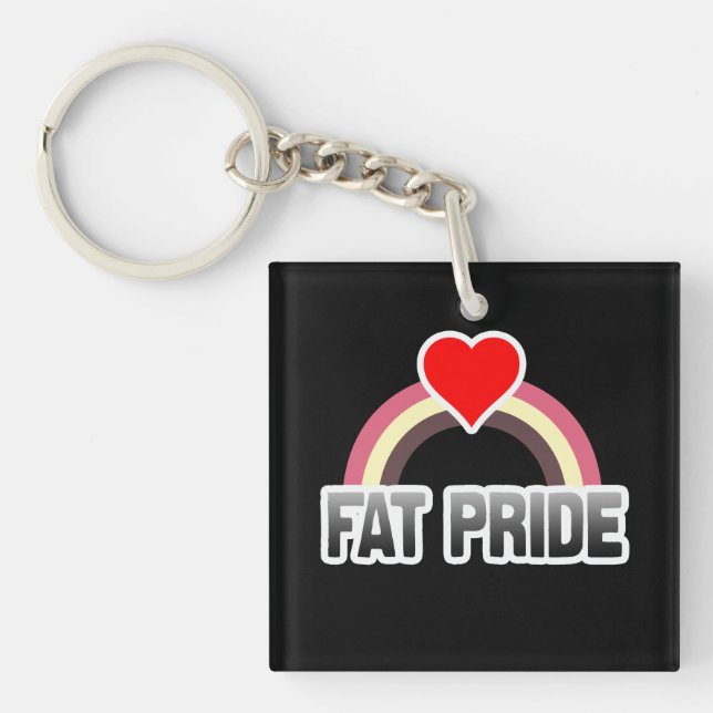 Fat Pride Keychain (Front)