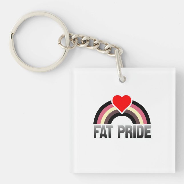 Fat Pride Keychain (Front)
