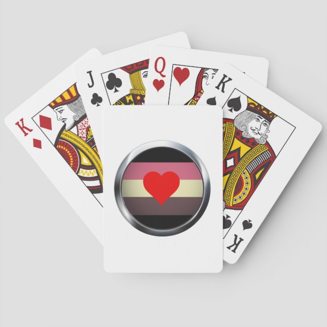 FAT PRIDE MEDALLION POKER CARDS (Back)