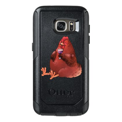 Fat Red Hen with Wine OtterBox Samsung Galaxy S7 Case