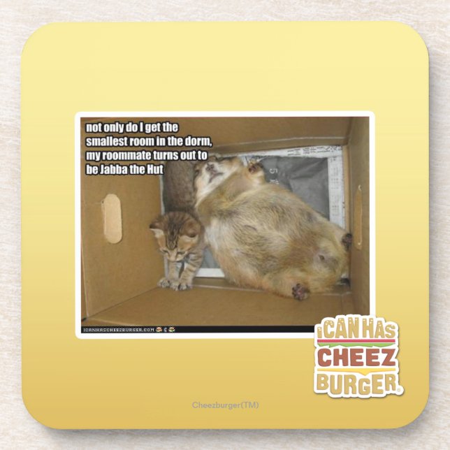 Fat roommate coaster (Front)