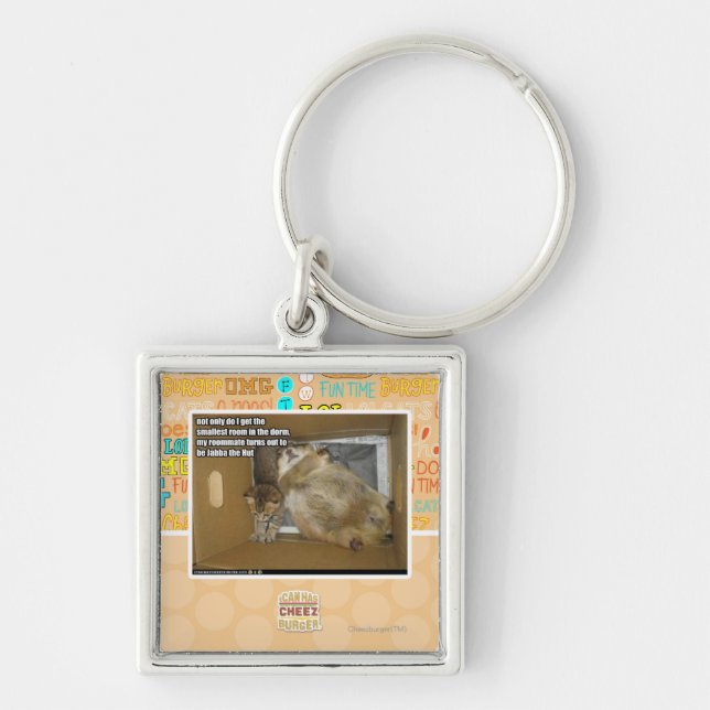 Fat roommate keychain (Front)