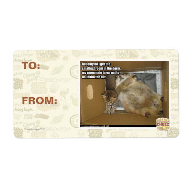 Fat roommate label (Front)