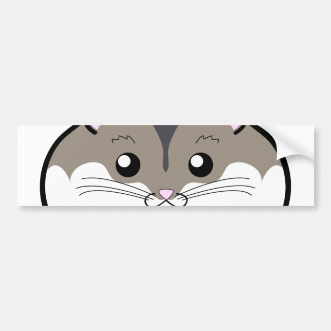Fat Russian Dwarf Hamster Bumper Sticker (Front)
