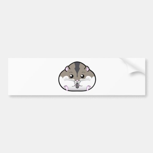 Fat Russian Dwarf Hamster Bumper Sticker