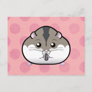 Fat Russian Dwarf Hamster Postcard