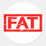 Fat Stamp Classic Round Sticker