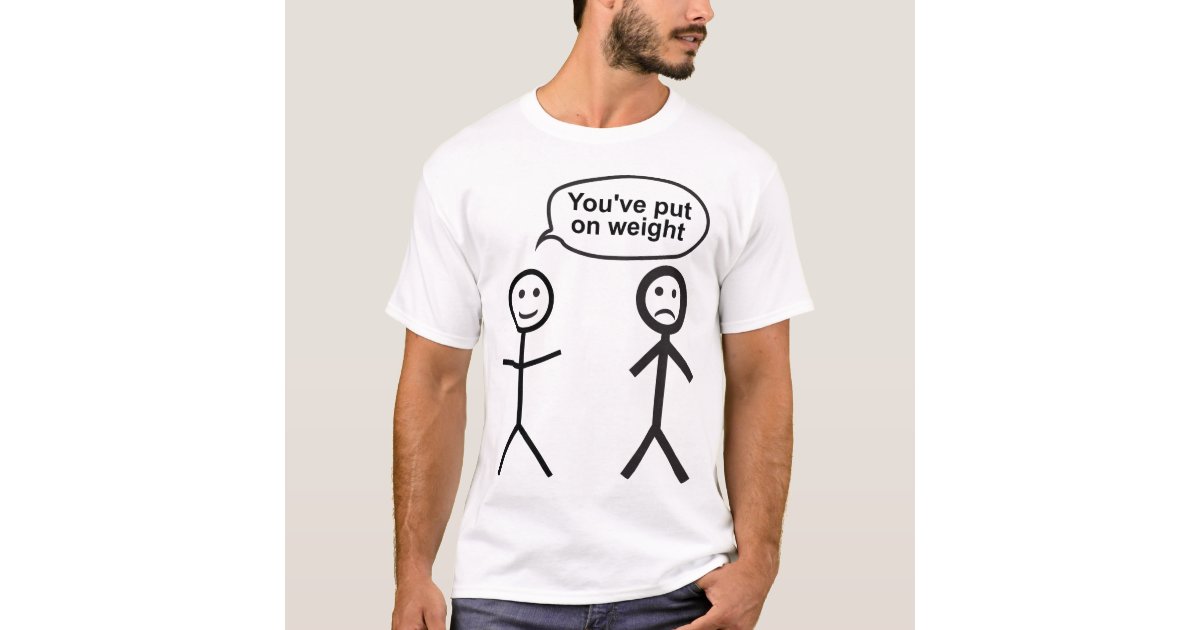 Fat Stick Figure T-Shirt | Zazzle