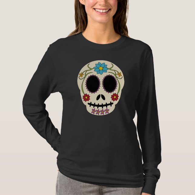 Fat Sugar Skull Long Sleeve Shirt (Front)